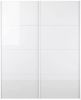Hioshop Veto kledingkast 2 deurs B 182 cm, wit en wit hoogglans. online kopen