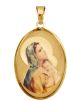 KLiNGEL Hanger Heilige Maria met kindje Jezus Goudkleur online kopen