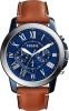 Fossil horloge FS5151 Grant Zilver, blauw online kopen