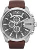 Diesel horloge Mega Chief DZ4290 bruin/zilverkleur online kopen