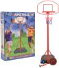VidaXL Basketbalset Draagbaar Verstelbaar 200 236 Cm online kopen
