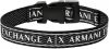 Armani Exchange armband AXG0082040 Logo zwart online kopen