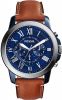 Fossil horloge FS5151 Grant Zilver, blauw online kopen