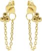 KARMA Jewelry verguld zilveren oorbellen Triple Dots online kopen