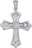 KLiNGEL Hanger Kruis met diamanten, van echt zilver Zilverkleur online kopen